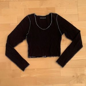 Brandy Melville Reverse Stitching Long Sleeve